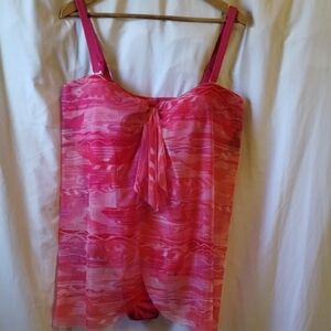 Ralph Lauren Pink Patterned Swimsuit.